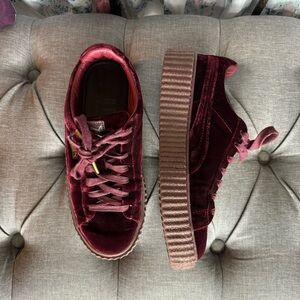 Fenty x Puma red velvet creepers